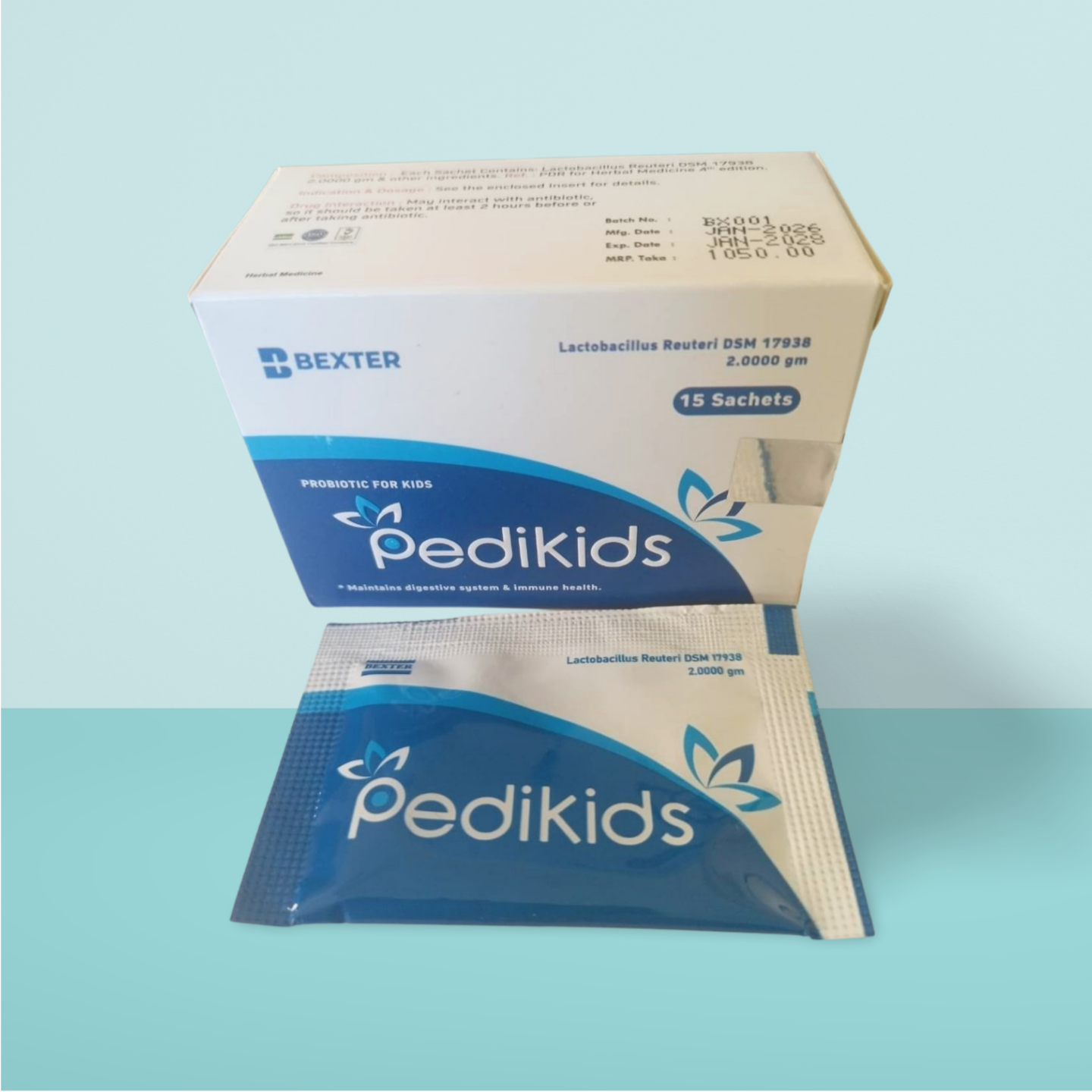 PEDIKIDS Probiotic Sachet for Kids and Adults – Improves Digestion and Immunity