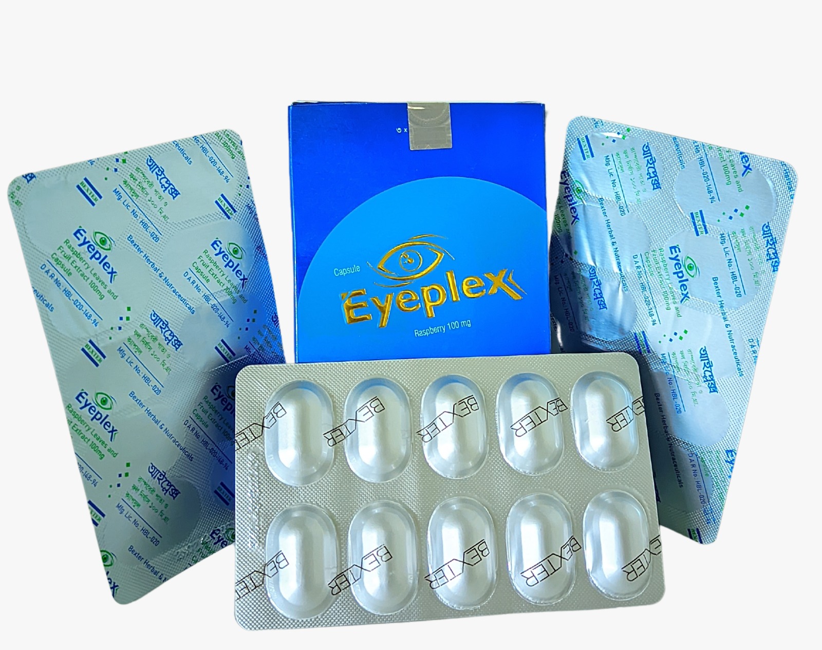 Eyeplex Capsule Raspberry Extract 100 mg for eye health support