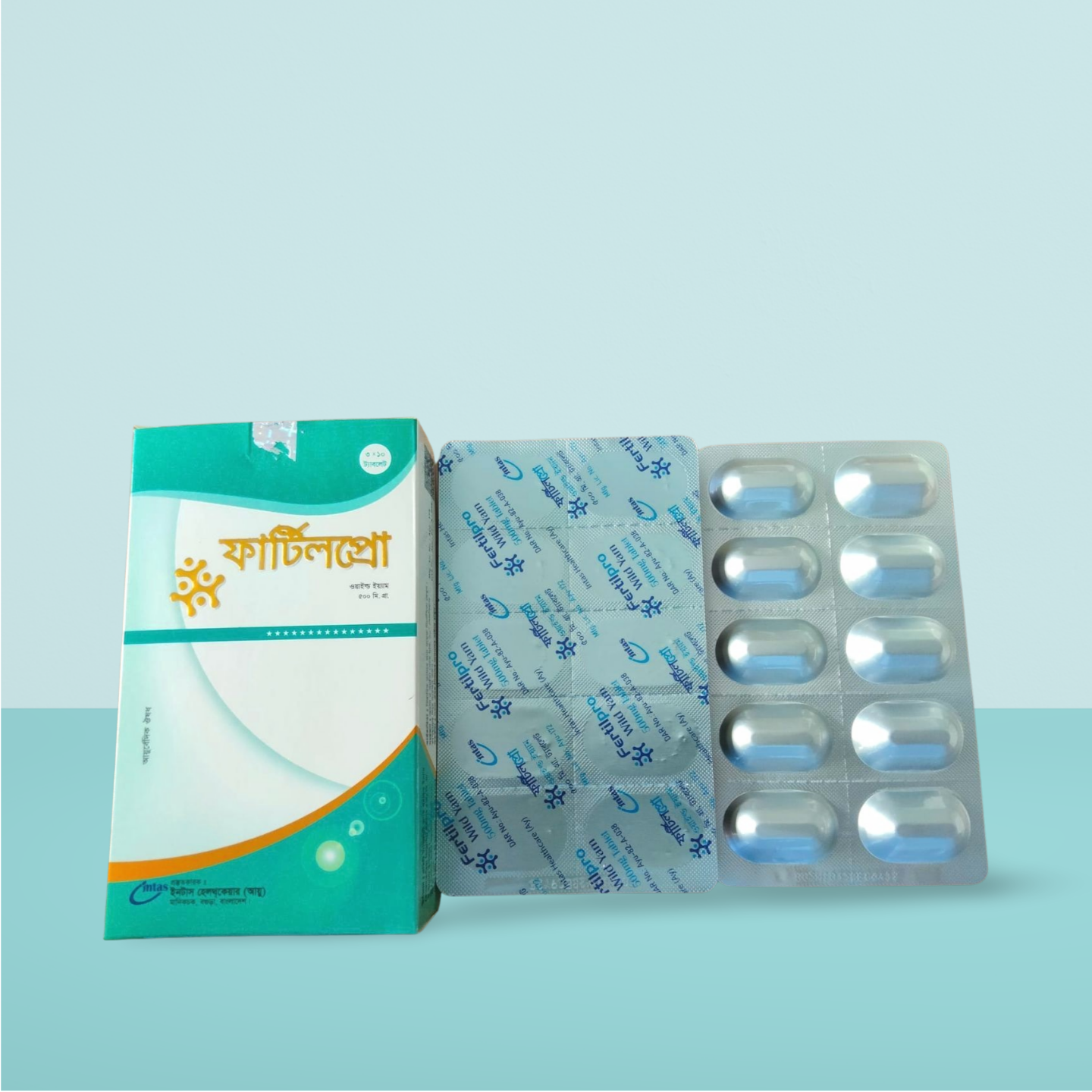 FertilPro Wild Yam 500 mg tablet box and blister pack